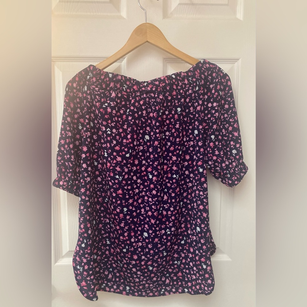 Michael Kors Off-the-Shoulder Floral Top – Size XS
